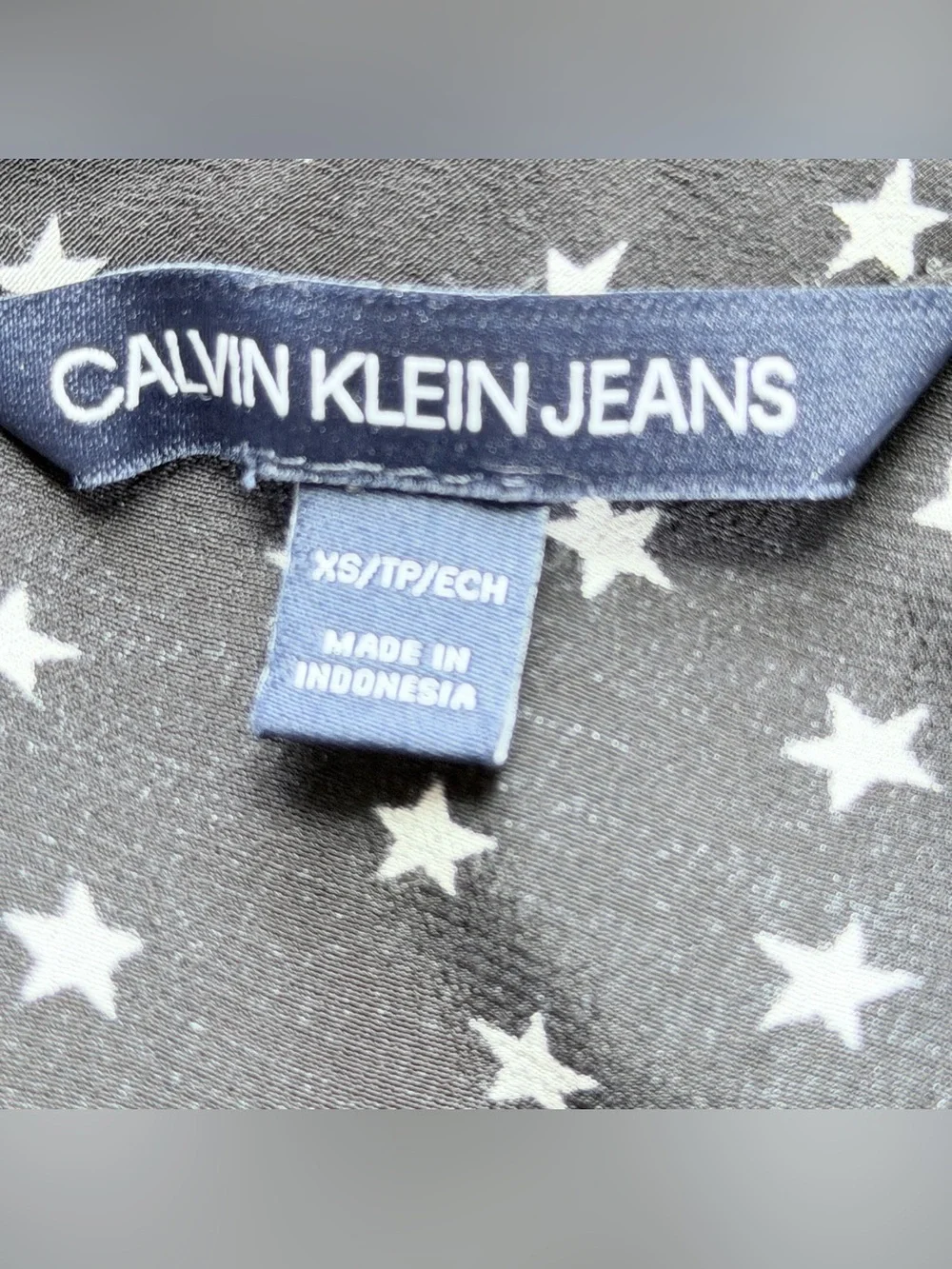Calvin Klein Black Star-Print Dress size XS